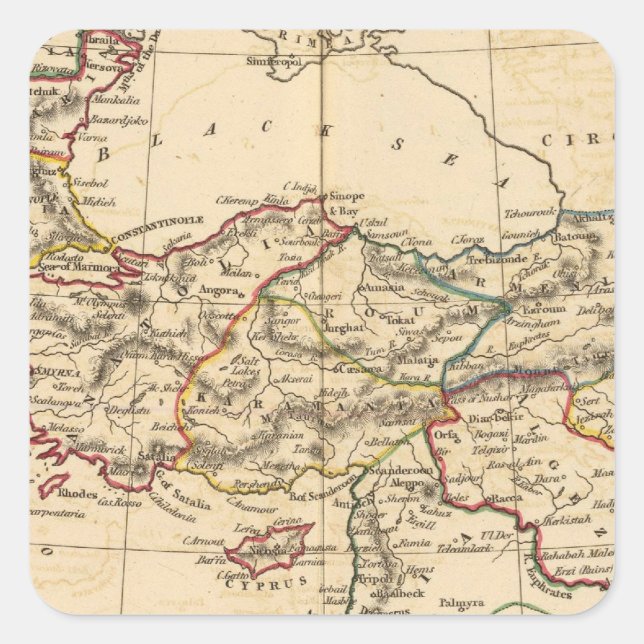 Sticker Carré Empire ottoman (Devant)