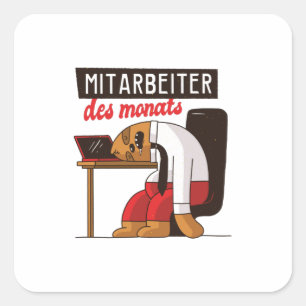 Sticker Carré Employé du mois