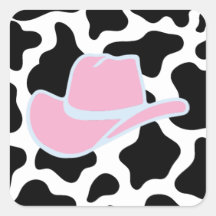 Empreinte de vache rose de l'Ouest