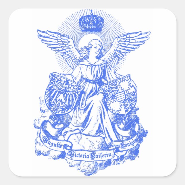 Sticker Carré Empress Wings & Crown (Devant)