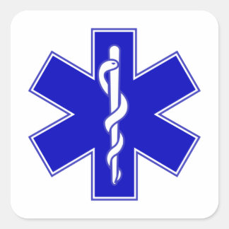 Sticker Carré EMT Star of Life