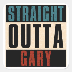 Sticker Carré En face de Gary Indiana IN