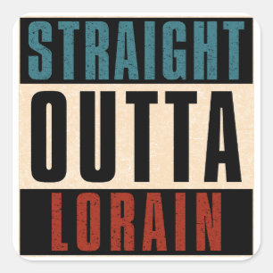 Sticker Carré En face de Lorain Ohio OH