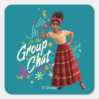 Sticker Carré Encanto | Dolores - Dans Le Conversation De Groupe