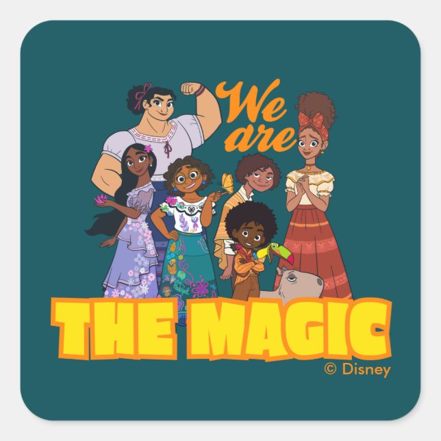 Sticker Carré Encanto | Nous sommes la magie (Devant)