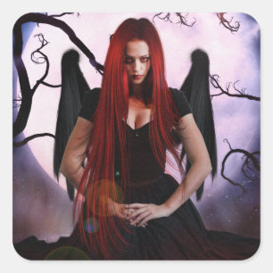 Sticker Carré Enchanteuse sombre