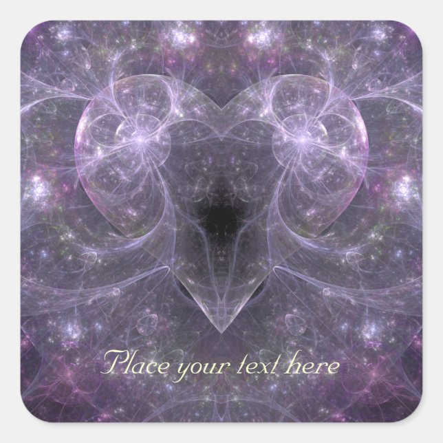 Sticker Carré Énergie de l'amour (Devant)