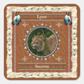 Sticker Carré Énergie des secrets du Lynx