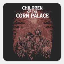 Sticker Carré Enfants de l'autocollant du palais du maïs