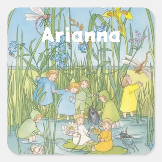 Sticker Carré Enfants Racines Sibylle Von Olfers (Devant)