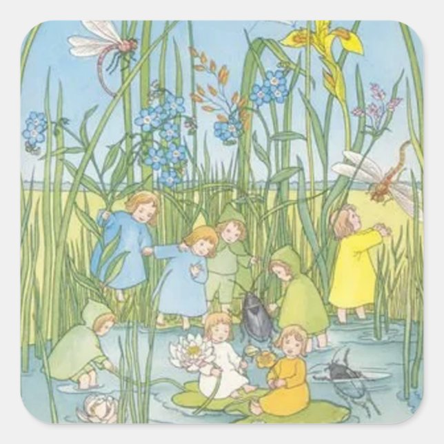 Sticker Carré Enfants Racines Sibylle Von Olfers (Devant)