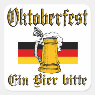 Sticker Carré Engin de la fête de la bière