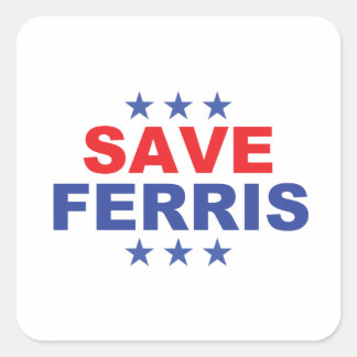 Sticker Carré Enregistrer l'autocollant Ferris