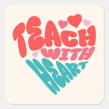 Enseignant avec coeur