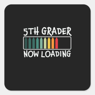 Sticker Carré Enseignant de 5e année 5e année Chargement