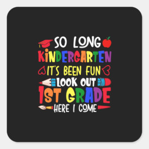 Sticker Carré Enseignant de première année à la maternelle