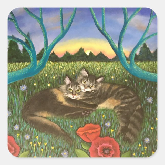 Sticker Carré Ensemble à nouveau (Devant)