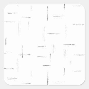 Sticker Carré Ensemble de dossiers personnalisés minimalistes