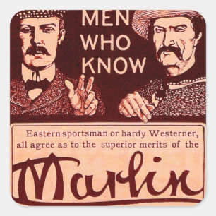 Sticker Carré Ensemble rouge d'autocollant d'annonce d'arme à