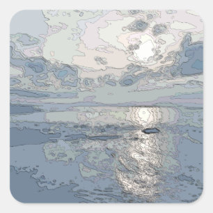 STICKER CARRÉ ENSOLEIL