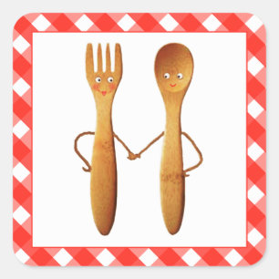 Sticker Carré Enterrement de vie de jeune fille cuisine