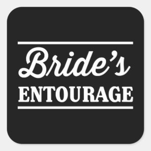 Sticker Carré Entourage de la mariée