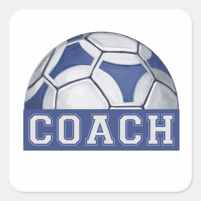 Sticker Carré Entraîneur Futbal (Devant)