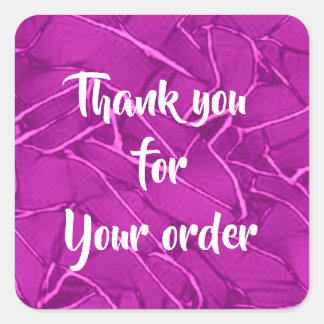 Sticker Carré Entreprise Motif à craquage violet