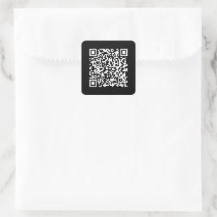 Sticker Carré Entrer l'URL et créer un code QR numérisable   Bla