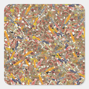 Sticker Carré Enveloppeurs à anneaux de cigar