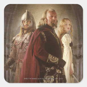 Sticker Carré Eowyn et Theoden