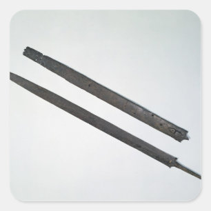 Sticker Carré Épée et gaine, de La Tene, la Suisse