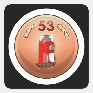 Sticker Carré Épice de Glitch Achievement interne