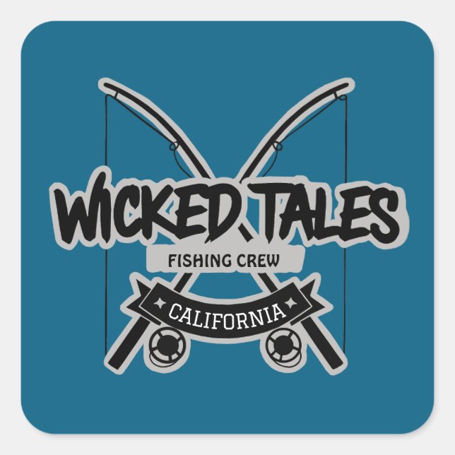 Sticker Carré Équipe de pêche de Wicked Tales (Devant)