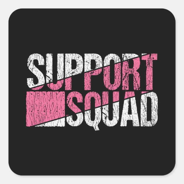 Sticker Carré Équipe de soutien aux familles de sensibilisation  (Devant)