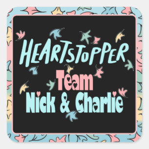 Sticker Carré Équipe Nick Et Charlie