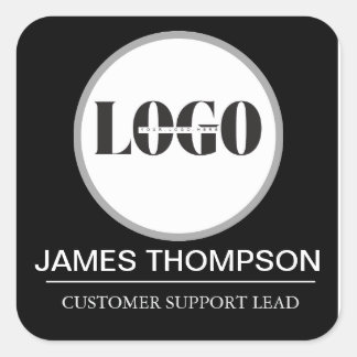 Sticker Carré Équipement de logo personnalisé pour l'employé de 