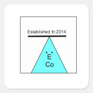 Sticker Carré ęr Logo d'E