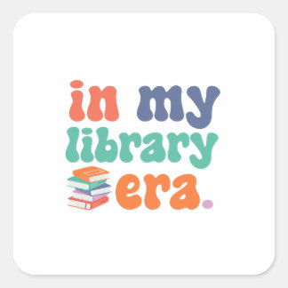 Sticker Carré ère de la bibliothèque