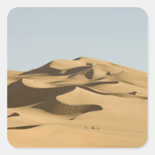Sticker Carré Erg Awbari, désert du Sahara, Fezzan, Libye. 4