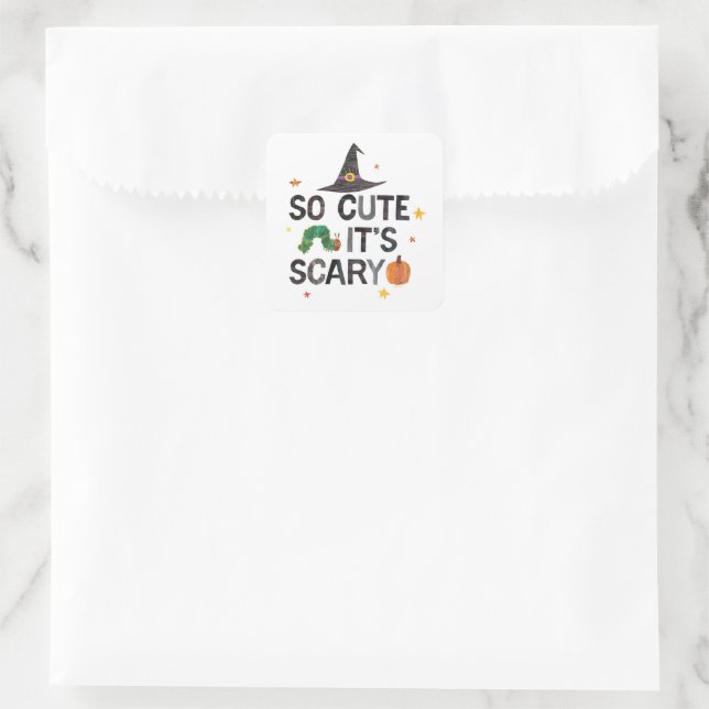 Sticker Carré Eric Carle | Alors mignon c'est effrayant (Sac)