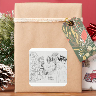 Sticker Carré Erica Crooks Comics : Game Show scam