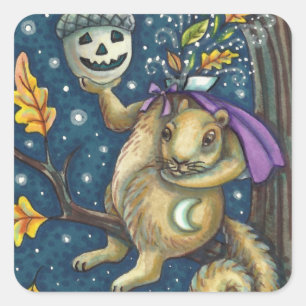 STICKER CARRÉ ESCALIER DE COUCHER HOLLOW & ACORN, FUNNY HALLOWEE