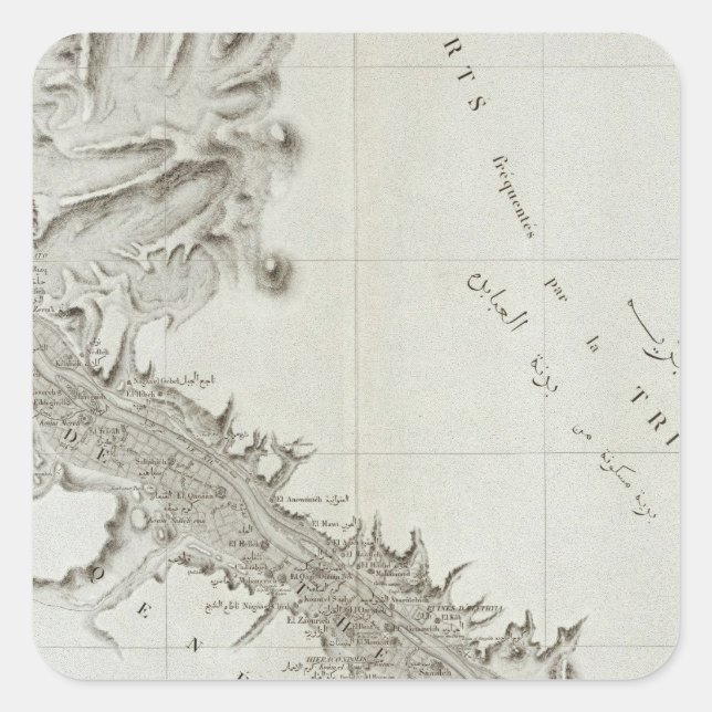 Sticker Carré Esne, Égypte (Devant)