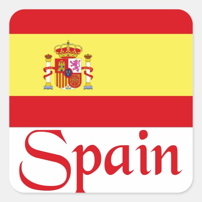 Sticker Carré Espagne (Devant)