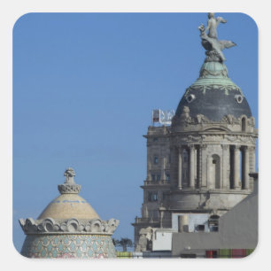 Sticker Carré Espagne, Catalogne, Barcelone. Toit de Barcelone 2