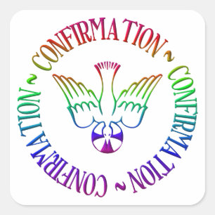 Sticker Carré Esprit Saint - Confirmation
