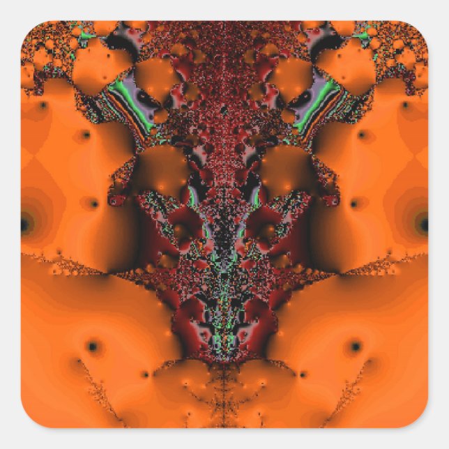 Sticker Carré Esprit vaudou (Devant)