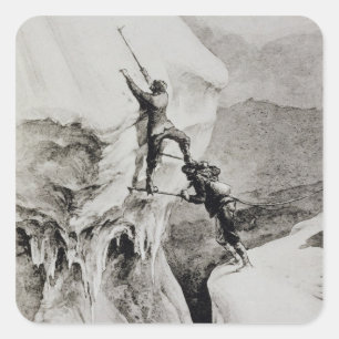 Sticker Carré Est-ce possible ?, de 'Scrambles Amongst Alps'