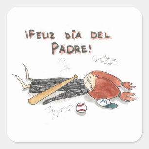 Sticker Carré Estampillas del Dia del Padre